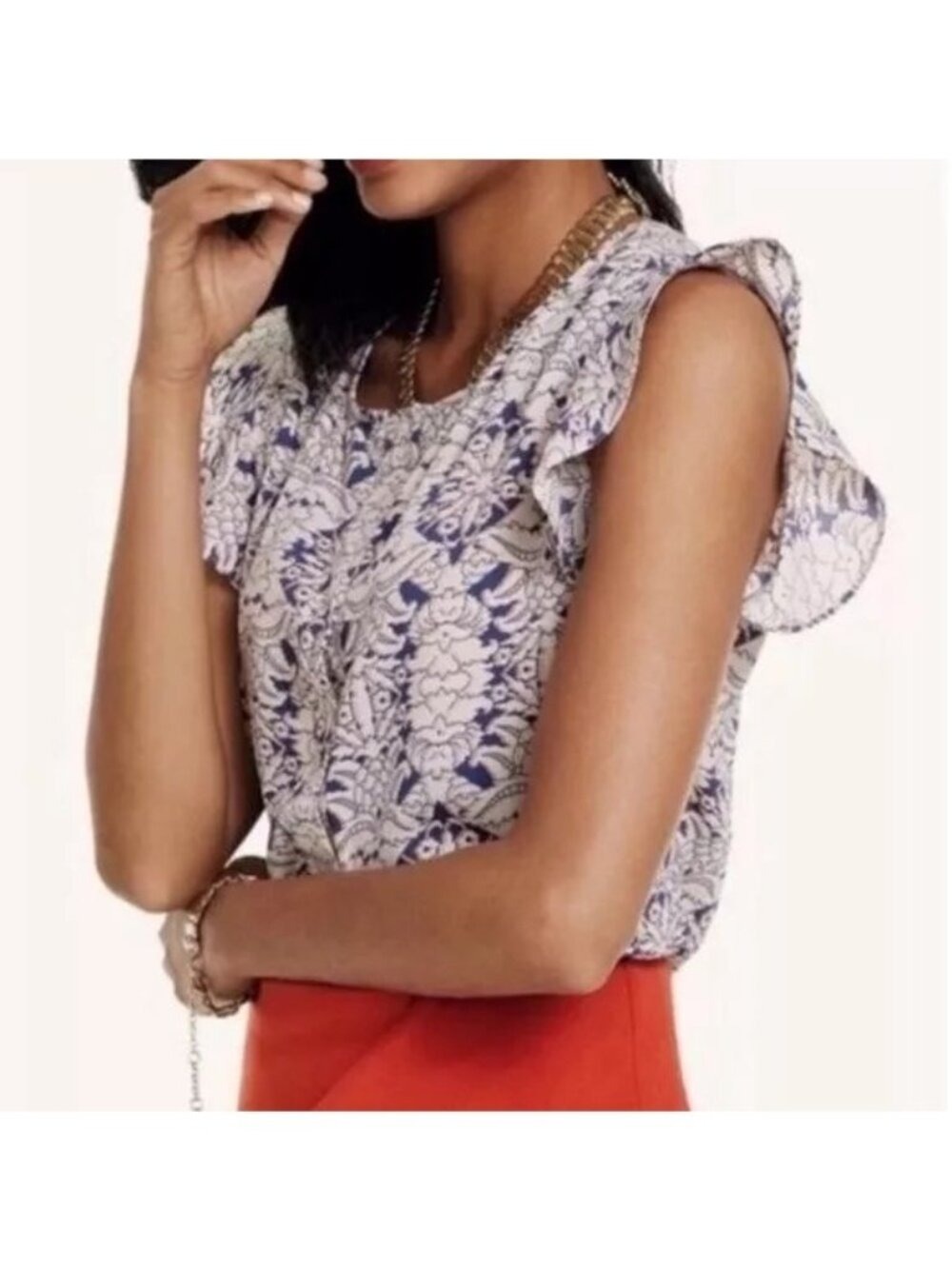 Cabi 3074 Stevie Flutter Sleeve Top size Small